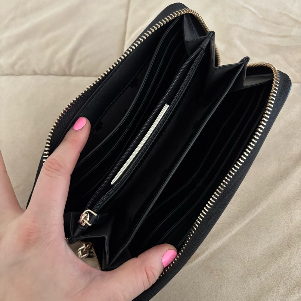 Kate Spade York Staci Colorblock Large Continental Wallet Warm Beige - Picture 5 of 6